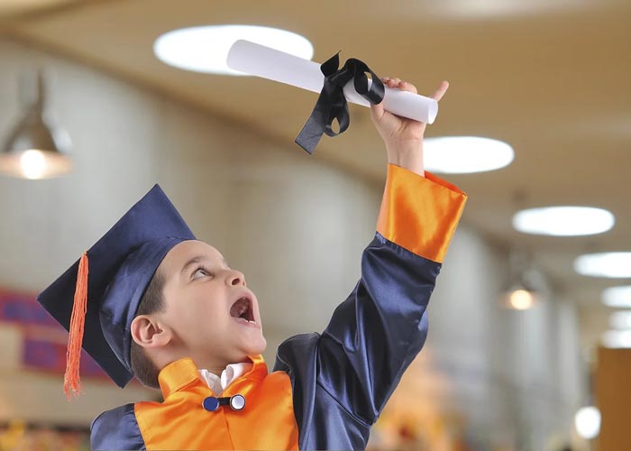 Young Child's Graduation Success in Roatan